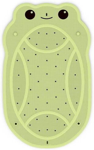 Bath Mat for Tub Non Slip Baby, Kids Bathtub Mat, 30"x18" Bath Mat for Baby, Natural Rubber no Odors, Textured Surface and Strong Suction Cups for Double Anti-Slip, Easy to Clean, Green in Saudi Arabia