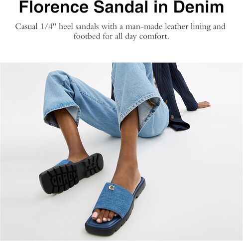 Coach Women's Florence Sandal Flat in Saudi Arabia