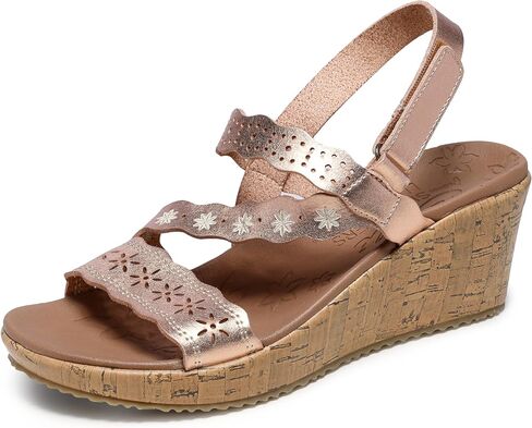 Skechers Women's Beverlee-Cherished Aura Wedge Sandal in Kuwait