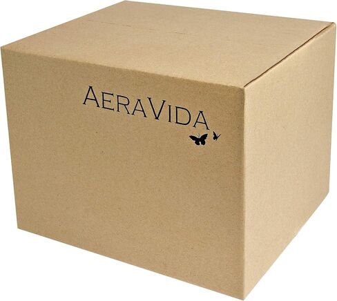 AeraVida Natural Brown Stain Mango Tree Wood Bottle Shaped Slim Vase for Flower, 8 inches in Kuwait