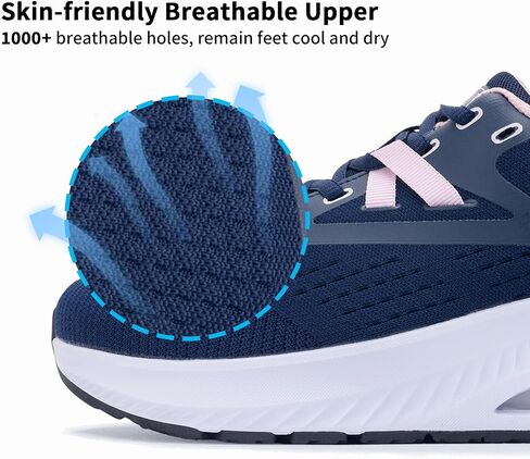 Women's Wide Toe Box Arch Support Walking Shoes Plantar Fasciitis Orthotic Air Tennis Sneakers in Saudi Arabia