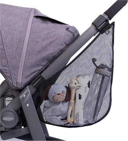 J.L. Childress Cool 'N Cargo Stroller and Wagon Cooler and Organizer - Universal Fit - Insulated - Attaches to Strollers, Wagons, Walkers and Wheelchairs - Large Capacity - Black in Saudi Arabia