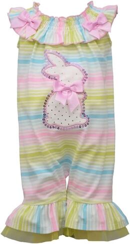 Bonnie Jean Girls Easter Bunny Coverall Romper for Baby in Saudi Arabia