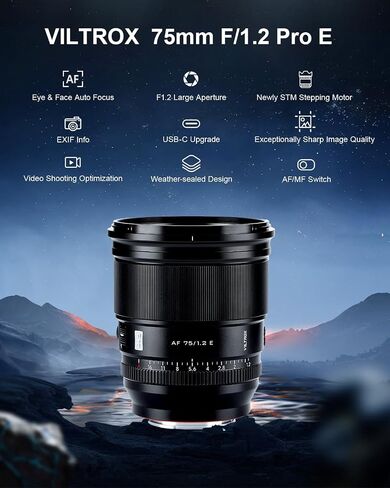 VILTROX 135mm f/1.8 F1.8 LAB FE Full Frame Lens for Sony E-Mount, Auto Focus Telephoto Prime Lens with HyperVCM Motor Compatible with Sony Cameras a7III a7IV a7RII a7RIV a9 A1 a5000 a6000 A6700 in Saudi Arabia