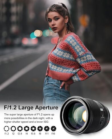 VILTROX 135mm f/1.8 F1.8 LAB FE Full Frame Lens for Sony E-Mount, Auto Focus Telephoto Prime Lens with HyperVCM Motor Compatible with Sony Cameras a7III a7IV a7RII a7RIV a9 A1 a5000 a6000 A6700 in Saudi Arabia