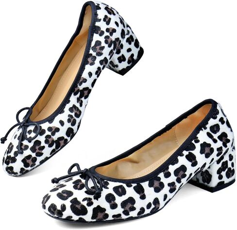 Mary Jane Women Leather Round Toe Tee Mid Heel Pumps Pumps Ballet Ballet With Bow Tie Boy مغلق عمل الراحة in Kuwait