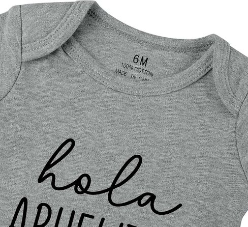 Hola Abuelitos Pregnancy Announcement Baby Bodysuit You're Going to be Grandparents Infant Romper in Kuwait