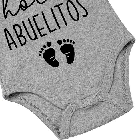 Hola Abuelitos Pregnancy Announcement Baby Bodysuit You're Going to be Grandparents Infant Romper in Kuwait