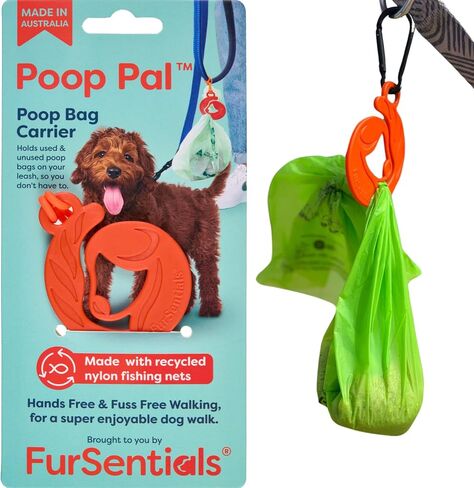 Dog Poop Bag Holder for Dog Leash | Dog Waste Bag Holder for Leash | For Used & Unused Dog Poop Waste Bags | Dog Walking Accessories | Poop Bag Carrier for Backpack & Stroller, FurSentials Twin pack in Saudi Arabia