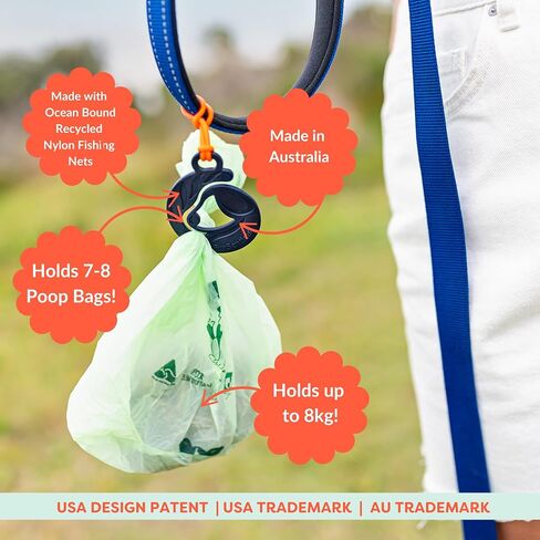 Dog Poop Bag Holder for Dog Leash | Dog Waste Bag Holder for Leash | For Used & Unused Dog Poop Waste Bags | Dog Walking Accessories | Poop Bag Carrier for Backpack & Stroller, FurSentials Twin pack in Saudi Arabia