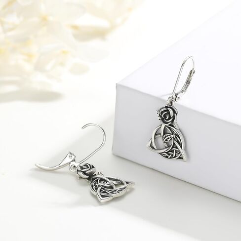 Dinosaur Earrings for Women 925 Sterling Silver Dino Moon Earring Cute Animal Dangle Drop Earrings Dinosaur Jewelry Gifts for Mother Daughter Sister Stocking Stuffer in Kuwait