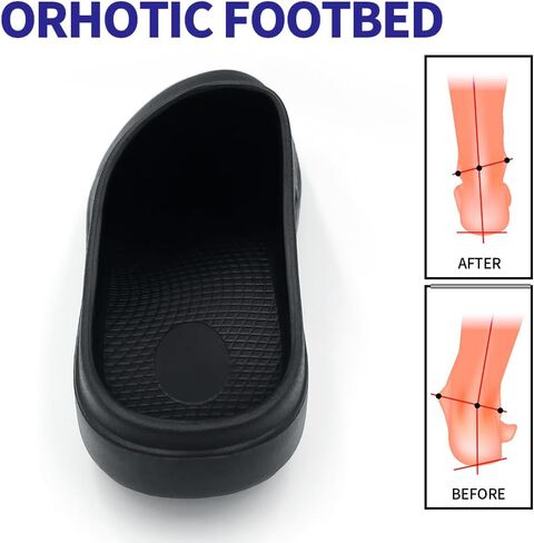 Amoji للجنسين دعم القوس Revory Slide Sandals عظظة العظام دش الاستحمام الرياضي XLS1556 in Kuwait