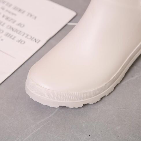 Harssidanzar Womens Short Rain Boots Waterproof Garden Shoes Anti-Slipping Ankle Rain Boots for Outdoor HL215US in Saudi Arabia
