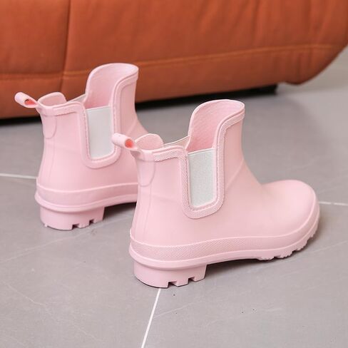 Harssidanzar Womens Short Rain Boots Shoes Garden Garden أحذية مضادة للانزلاق في الكاحل من أجل HL215US في الهواء الطلق in Kuwait