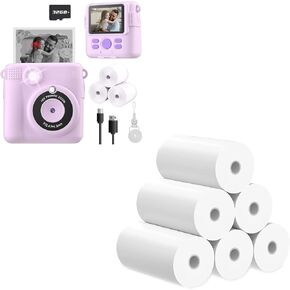 Instant Print Camera*1&6 Rolls Print Paper*1