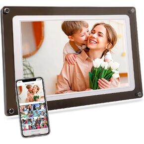 Frameo 10.1 Inch WiFi Acrylic Digital Picture Frame Live Photo Video Frame, 32GB Memory, 1280x800 IPS LCD Touch Screen Electronic Slideshow Photo Frame, Instant Wireless Share Photos from Anywherec