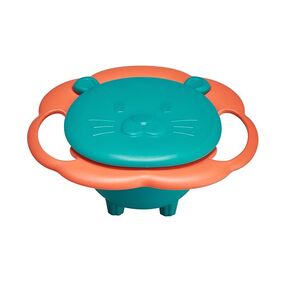 Spill Bowl, Magic Bowl 360 Degrees Rotation for Home Outdoor (White)