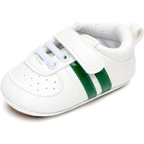 Baby Girls Boys Shoes PU Leather Non-Slip Rubber Sole Sneaker Newborn Infant First Walking Toddler Crib Shoes