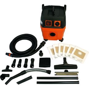 Cen-Tec Systems 99076 FEIN Turbo I Vacuum with Quick Click Dust Collection Accessory Kit, Orange
