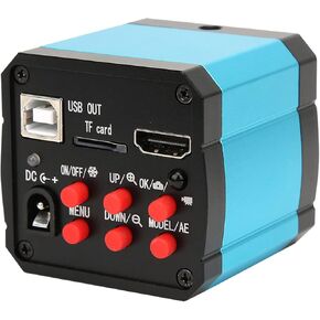 37MP 1080P 60FPS USB Industrial Microscope Camera with Conversion Adapter for Enhanced Imaging (US Plug)