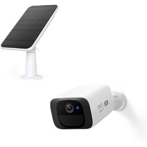 eufy Security SoloCam C210 with Solar Panel, Wireless Outdoor Camera, 2K Resolution, No Monthly Fee, 2.4 GHz Wi-Fi, HomeBase 3 Compatible