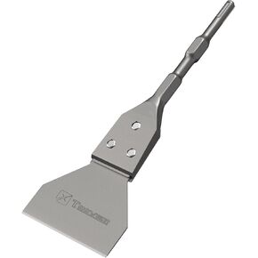 SDS Plus Floor Scraper, TOOVEM 4 Inch Wide Tile Thinset Scaling Chisel, Adhesives Remover Tool Chisel Bit for SDS Plus Rotary Hammer Drill