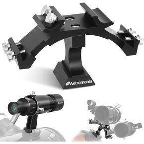 Astromania 9x50 Illuminated Finder Scope, Black - Bundle with - Tri-Finder finderscope Mount