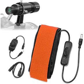Astromania 9x50 Illuminated Finder Scope, Black - Bundle with - 25cm DC Lens Heater Warmer Dew Heater Strip