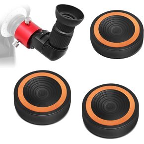 Astromania Viewfinder with 6 Mounting Adapters & Polar Scope Adapter - Bundle with - Anti-Vibration Suppression Pads Telescope Mounts