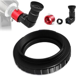 Astromania Viewfinder with 6 Mounting Adapters & Polar Scope Adapter - Bundle with - T-Ring Adapter for Canon EOS