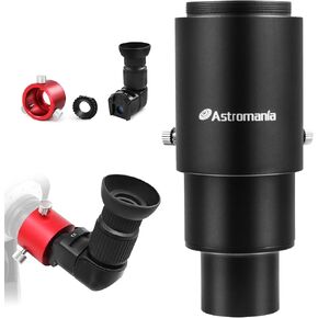 Astromania Viewfinder with 6 Mounting Adapters & Polar Scope Adapter - Bundle with - 1.25" Extendable Camera Adapter