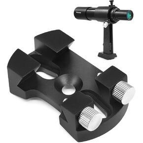 Astromania 6x30 Finder Scope, Black - Bundle with - Universal Quick Release Finder Shoe Base