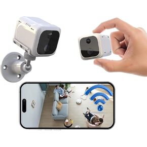 Mini Security Camera Wireless WiFi Indoor for Home, Nanny Camera for Baby, Pets, Elder, Dog Cam with Clear Night Vision, Human/PIR Motion, 120-day Standby Battery, Cloud Storage