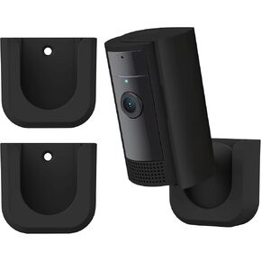Ring Indoor Cam Adhesive Wall Mount Bracket, Strong Adhesive Durable Camera Mount Stand for Ring Indoor Camera, Two Ways Installation Easy to Install (Black)