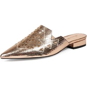 البغال للنساء المدببة إصبع القدم عاريات الشبكة شريحة بغل مسطحة الشرائح غير الرسمية in Kuwait