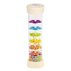 Rainmaker Rain Sticks, Montessori Baby Toys for Babies 6-12 Months, 7.7" Wooden Rattle Shaker Sensory Developmental Toy, Rain Maker Toy for 6 7 8 9 12 Month Old Boys Girls Toddlers