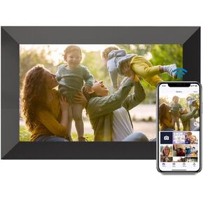 إطار صورة رقمي UHALE ، شاشة تعمل باللمس عالية الدقة 10.1 بوصة ، ذاكرة 16 جيجابايت ، إطار صور رقمي مع ميزة الدوران التلقائي