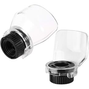 2PCS Protective Cover for Rotary Mills Transparent Plastic Protective Cover for Engraving Machine Dust and Splash Guards Rotary Tool Shield Suitable for Plated Wheel Grinding and Polishing