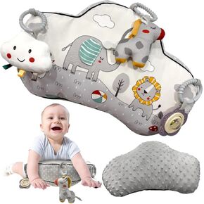 Tummy Time Pillow for Infants | Baby Lounger | Baby Pillow | Baby Lounger Pillow | Tummy Time Mat | Tummy Time Play Mat | Infant Lounger | Baby Tummy Time Play Mat (Safari Animals)