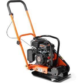 VEVOR Plate Compactor, 7.0 HP Gas Engine, 4451.22 lbf Vibration Compaction Force, 432 sq. in Plate, 5400 RPM Power Tamper, Ground Compactor Rammer for Dirt, Gravel, Asphalt, Foundation, EPA Compliant