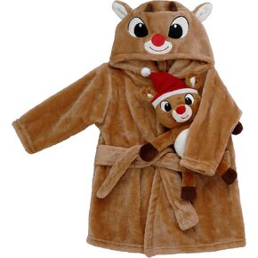 Baby Starters 2 Piece Plush Robe and Toy Set