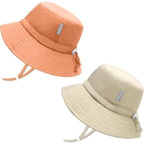 Baby Sun Hat Wide Brim Sun Protective Toddler Kids Beach Bucket Hat Summer for Boys 0-5T