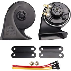 Car Horn for Toyota with 1 to 2 Plug Compatible with Toyota, 12V Waterproof Dual-Tone Electric Snail Horn Train Horn Kit for Car