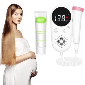 Doppler Fetal Heartbeat Monitor Belt Handheld Baby Heartbeat Monitor Bandage for Pregnancy Women Easy to Use JDQS-P01