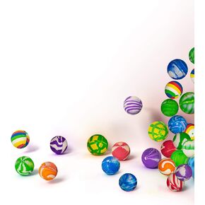 50 Pieces - 38mm Hi Bouncy Balls Bulk Party Favors for Kids - Assorted Designs