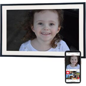 15.6 Inch WiFi Digital Picture Frame – 1920x1080 IPS HD Touch Screen, 32GB Storage, Auto-Rotate, Share Photos/Videos via Frameo App, Wall-Mounted & Tabletop – Ideal Gift for Mom, Dad, Family