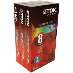 Tdk Electronics #T-160RVS3 3PK 8HR Video Tape