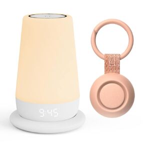 Rest+ 2nd Gen Baby Sleep Bundle Includes Hatch Rest+ 2nd Gen and Portable Rest Go | Sleep Sounds for Nursery, Travel and Registry (Peach)