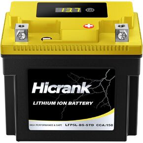 YTX4L-BS STD Standard Lithium Motorcycle Battery - 12.8V 2.8Ah 150CCA LiFePO4 Powersports Battery for ATV, Scooter, Snowmobile, Jet Ski, Honda Grom, Yamaha, Suzuki, CAN-AM, Generator
