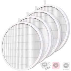 4 Pack Reusable HEPA Filters for MelodySusie Nail Dust Collector, Compatible with SPro/XC320J, Home or Salon Use